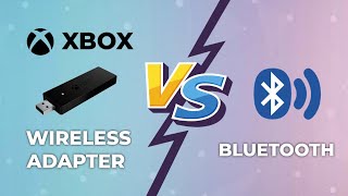 XBOX WIRELESS ADAPTER VS BLUETOOTH CONNECTION [upl. by Anirtruc]