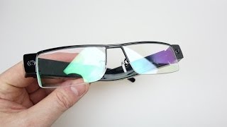 1080p Hidden Camera Spy Glasses  REVIEW amp DEMO 2014 Video [upl. by Nydnarb]