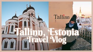 CHRISTMAS MARKET VLOG  Tallinn Estonia  A Day Trip from Helsinki [upl. by Mitman]