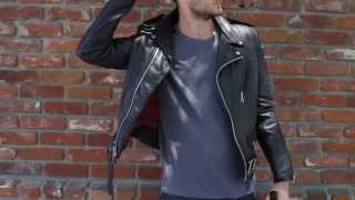 Schott NYC Perfecto Leather Jacket  Details [upl. by Gorga]