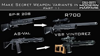 Modern Warfare  How to Create Hidden Weapons in the Gunsmith Part 11 [upl. by Jarl]