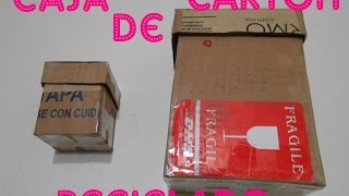 Cómo hacer una caja de cartón reciclado [upl. by Acinet328]