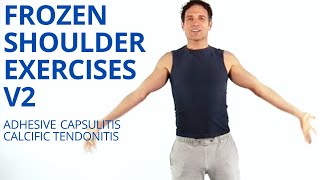 Frozen Shoulder Exercises V2  Adhesive Capsulitis  Calcific Tendonitis  Shoulder Stiffness [upl. by Maidel]