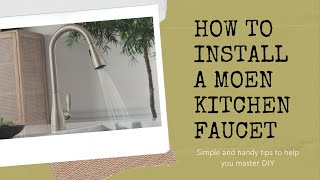 How to install a Moen kitchen faucet [upl. by Khorma]