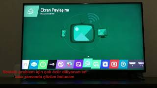 LG TV YE BİLGİSAYAR EKRANINI KABLOSUZWİFİ ÜZERİNDEN BAĞLAMA [upl. by Joseph91]