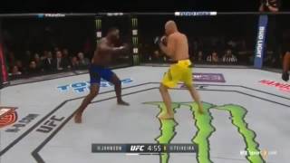 UFC202 Anthony Johnson vs Glover Teixeira knockout Punches 13 seconds of R1 [upl. by Knitter109]