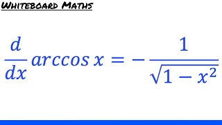 Derivative of arccos x [upl. by Joshi473]