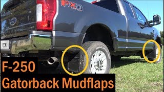 F250 Gatorback Mudflap Installation [upl. by Oilerua702]