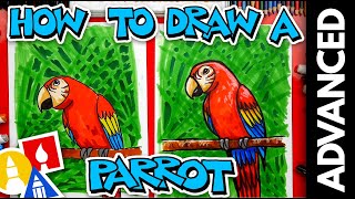 How To Draw A Bird Parrot  Advanced [upl. by Chobot]