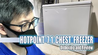 Hotpoint 71 Chest Freezer Unboxing and Review [upl. by Romona841]