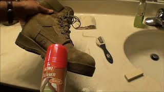 Boot Suede Leather Cleaning [upl. by Walling]