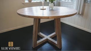 Making a ROUND DINING TABLE [upl. by Gass]