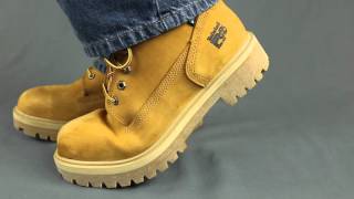 Timberland PRO Waterproof 65016 Wheat Nubuck Steel Toe Boots [upl. by Hayashi678]