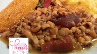 Southern Style Black Eyed Peas  I Heart Recipes [upl. by Ahsenom675]