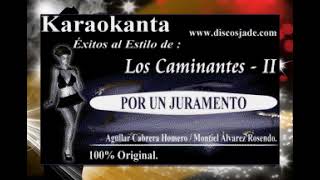 POR UN JURAMENTO KARAOKE LOS CAMINANTES [upl. by Reinold678]