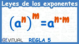 👉 Leyes de los Exponentes  Regla 5 [upl. by Aylatan]