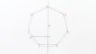 construct a regular heptagon inside a circle StepbyStepApproximate drawing [upl. by Bohs]