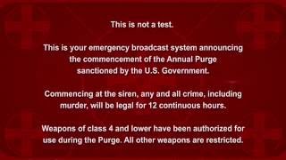 The Purge  Election Year Announcement HD original voice [upl. by Lehsreh]