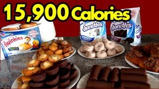 quotThe Sweetest Food Challenge in the History of Everquot Hostess Snack Challenge  Matt Stonie [upl. by Krein]