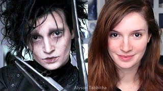 Edward Scissorhands Makeup Transformation  Cosplay Tutorial [upl. by Anima]