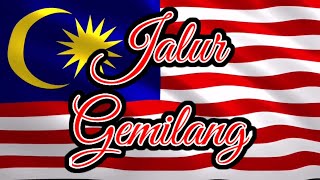 Jalur Gemilang full HD with lyrics [upl. by Nnasus]