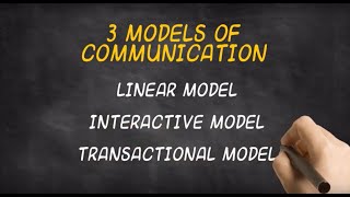 The 3 Models of Communication [upl. by Stalker506]