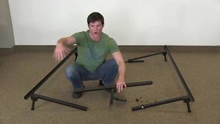 How to put together a King metal bed frame Super simple [upl. by Sharon]