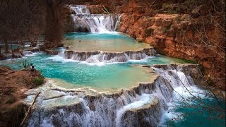 Epic Waterfalls  Beaver Falls in Havasupai [upl. by Madea]