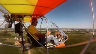 RideAlong in an Aerolite 103 Ultralight Flight  EAA AirVenture 2013 [upl. by Hanad]