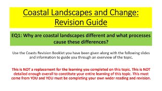 Edexcel A Level Geography  Coasts EQ1 Revision [upl. by Ultan586]