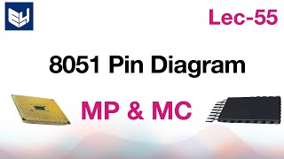 8051 pin diagram  micro controller   MPMC  Lec55  Bhanu Priya [upl. by Jordon]