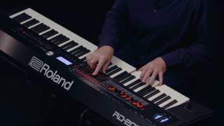 Roland RD2000 walkthrough  8Zone demo [upl. by Anihpesoj]