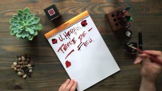 Herbin Fountain Pen Ink Terre de Feu [upl. by Ecilayram]