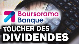 BOURSORAMA  Comment toucher des dividendes  TUTO [upl. by Suirauqram809]