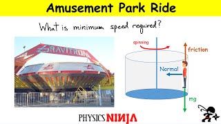 Physics of Amusement Park Ride Gravitron [upl. by Ainiger]