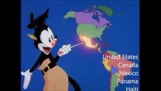 Nations of the World  With Lyrics  Animaniacs [upl. by Ybbil617]