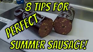 8 tips for PERFECT Summer Sausage [upl. by Nnylirak441]