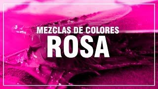 CÓMO HACER EL COLOR ROSA 🌷 Rosa Claro Rosa Palo Rosa Coral 🎨 MEZCLAS DE COLORES FÁCIL [upl. by Neom]