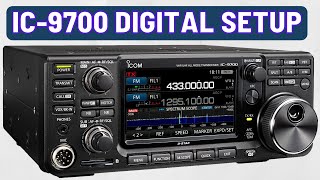 Icom IC9700 SETUP for WSJTDigital Modes Easy and Simple [upl. by Aicilif986]