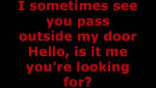 LIONEL RICHIE  HELLO LYRICS [upl. by Concepcion834]