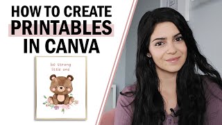 How to Create Printables in Canva to SELL ON ETSY [upl. by Fonsie]