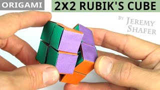 Origami 2X2 Rubiks Cube [upl. by Atinek]