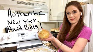 Authentic New York Hard RollsKaiser Rolls Recipe [upl. by Selwin9]