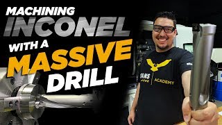 Drilling Inconel with a Massive 20 Dia Kennametal Drill  Vlog44 [upl. by Alial]