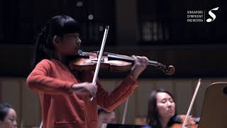 Chloe Chua plays Meditation Rehearsal with SSO 1 Oct 2019 Age 12 [upl. by Inait642]