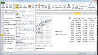 capital market line and sharpe ratio in excel [upl. by Daub957]