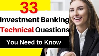 Investment Banking Technical Interview Questions [upl. by Morville232]