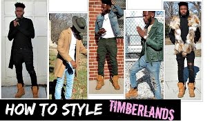 How to Style Timberland Boots  Outfit Ideas [upl. by Dnomsaj]