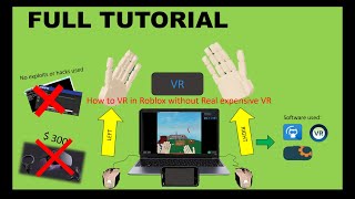 How to play VR mode in Roblox with only 23 mouse riftcat patched but use iruin VR [upl. by Eirb385]