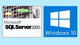 Install SQL Server 2000 on Windows 10  Solved  Setup Initialization Error in SQL Server 2000 [upl. by Kironde888]